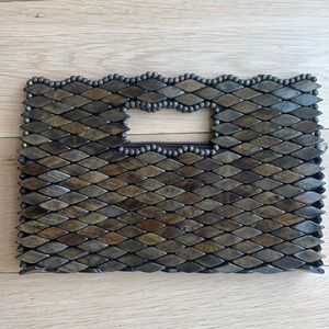 Artisan Made in Brazil Wood and Seeds Cutch